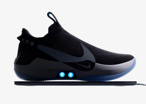 Nike just unveiled a pair of self-lacing shoes that you can control with an app