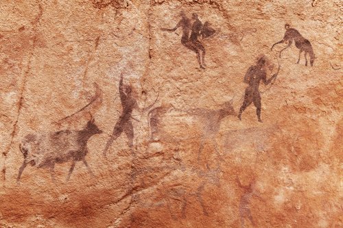 Discovery reveals creepy alien-like figures painted thousands of years ago on cave walls