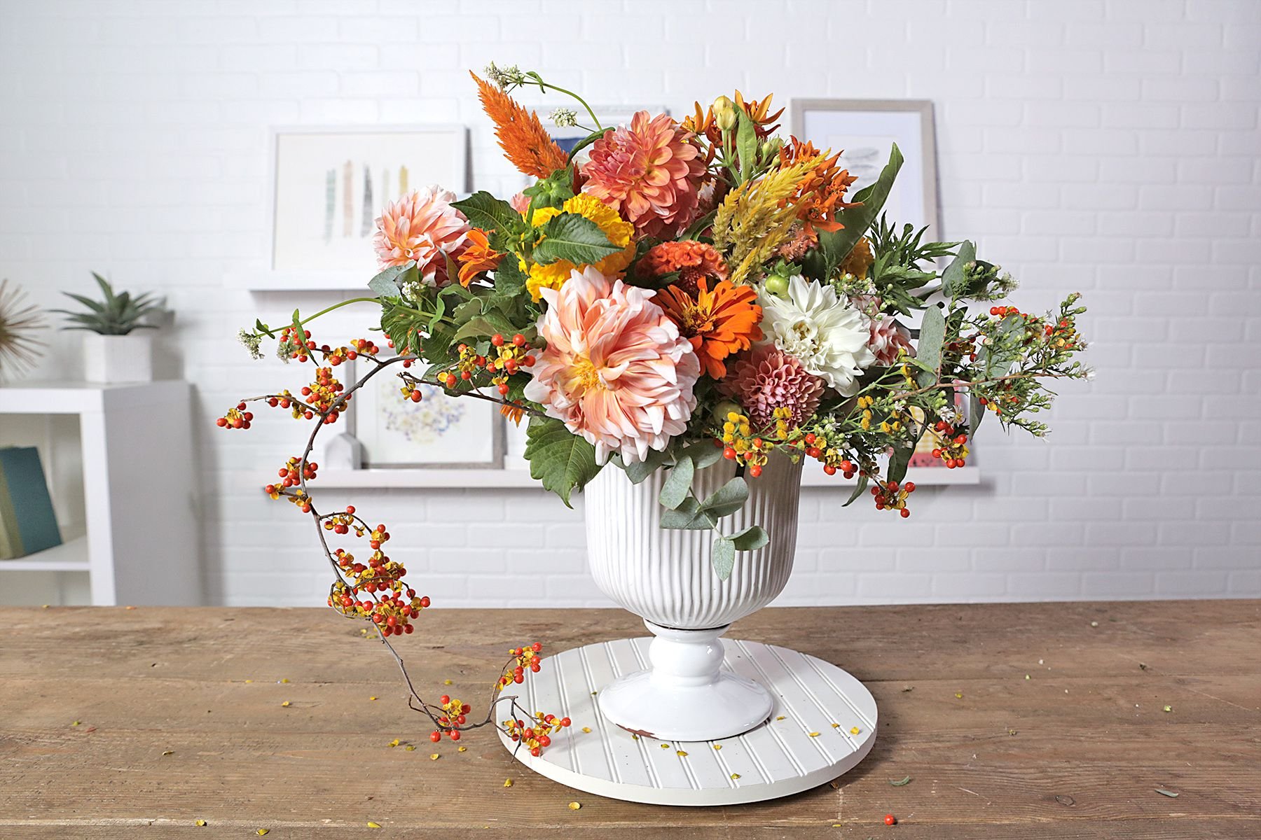 3 DIY Fall Floral Arrangements That Use Fresh-Cut Flowers