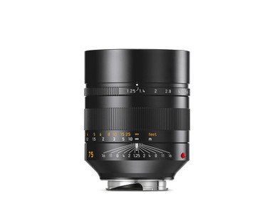 Leica Noctilux-M 75mm f/1.25 ASPH. Black Anodized