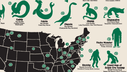 A Map of the United Monsters of America