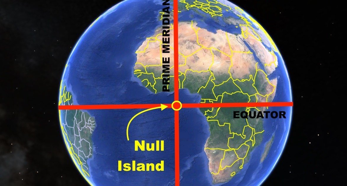 Welcome to Null Island, where lost data goes to die