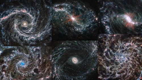 JWST reveals dusty secrets inside spiral galaxies