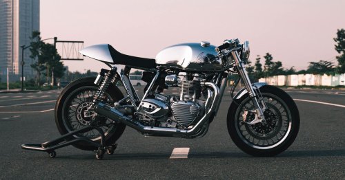 Shine On: A gleaming Triumph Street Twin café racer from Vietnam