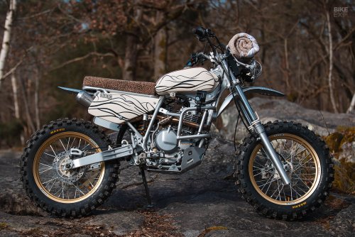 Dune: A Suzuki DR350 scrambler destined for the desert