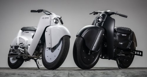 Black and white: Two Honda Super Cub customs by K-Speed