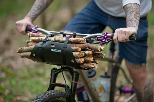 Musguard Handlebar Harness Turns Simple Roll-up Fender Tech into Bikepacking Carrier
