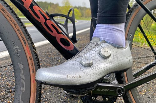 Pas Normal Mechanism x Fizik Carbon Road Shoe Collab Crafts Shiny Silver Slippers