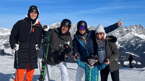 Zverev beim Skifahren in Kitzbühel