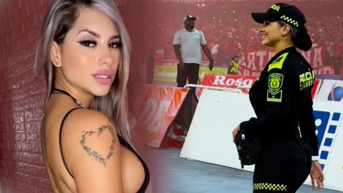 Kolumbien: Polizistin macht Fußball-Fans verrückt | Fußball