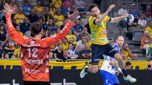 Handball: Rhein-Neckar Löwen schlagen TVB Stuttgart, 1500. Tor von Patrick Groetzki | Sportmix