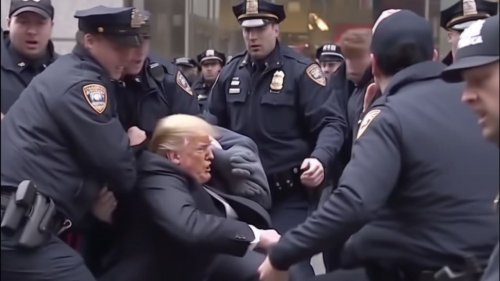 Künstliche Intelligenz zeigt spektakuläre Bilder von möglicher Trump-Verhaftung | Politik