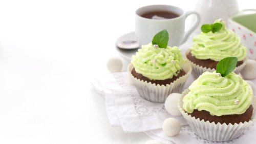 Vegan backen: Unsere veganen Schokoladen-Cupcakes mit Minze schmecken schön frisch