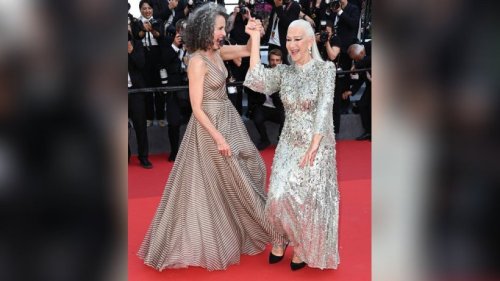 Andie MacDowell und Helen Mirren legen Tänzchen in Cannes hin