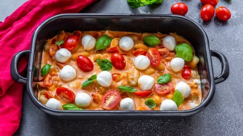 Gebackene Ofen-Gnocchi mit Tomate und Mozzarella