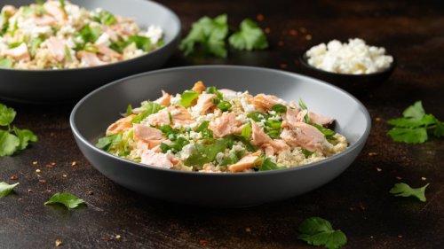 Schön simpel: Lachs-Couscous-Salat mit Feta