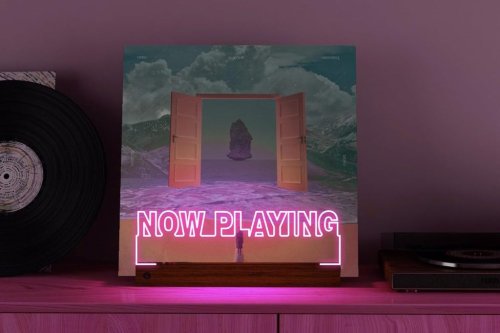 Now Playing: This Vinyl Record Display Lights Up to Showcase Your Current Album Obsession – And It’s On Sale for $35