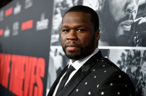 Image of 50 Cent posing for a photoshoot