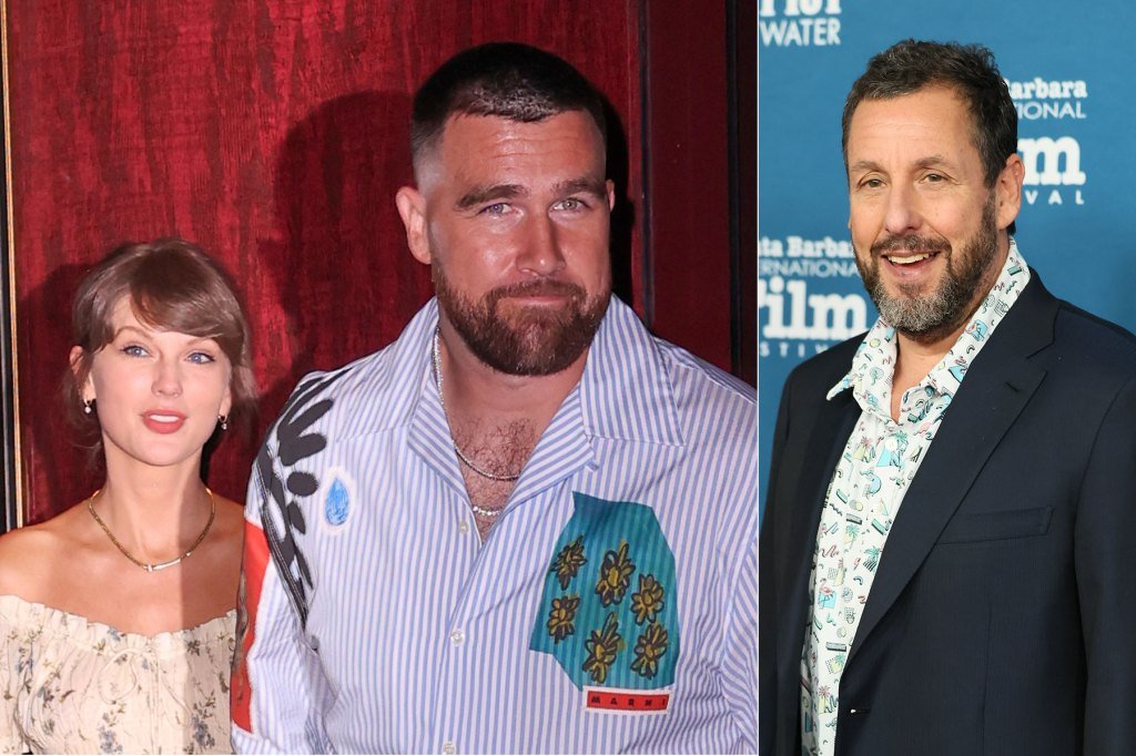 Here’s the Marriage Advice Adam Sandler Gave Taylor Swift & Travis Kelce While Officiating Their Wedding