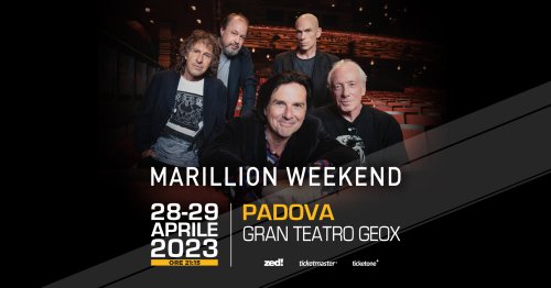 Marillion Weekend si svolgerà a Padova il 28 e 29 aprile