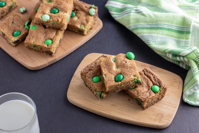 M&M Cookie bars