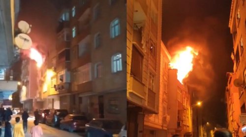 Kiracıları evden çıkarmak için daireyi ateşe verdi