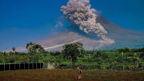 Endonezya Yanardağı patlaması: Yüzlerce kişi tahliye edildi