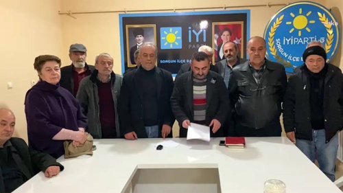 İYİ Parti Yozgat Sorgun'da 400'ü aşkın istifa