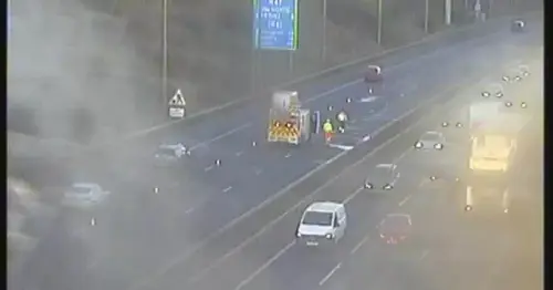 M42 live as two lorries crash and Birmingham Airport junction motorists face long delays
