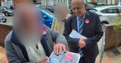 Watch doorbell footage of ex-Lord Mayor of Birmingham Muhammad Afzal amid election 'date bribery' row