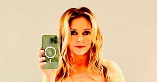 Carol Vorderman poses in a towel as she reveals what treatments keep ...