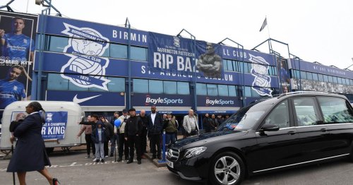 One Eyed Baz funeral: Touching moment coffin arrives at Blues ground as crowd sing 'Keep Right On'