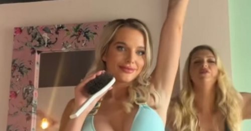 Helen Flanagan 'has the best time' as she dances in bikini after boob job