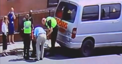 Watch as dog rescued from van in boiling weather in Birmingham