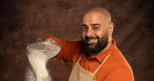 Meet Bake Off contestant George who loves giving his bake a classy touch