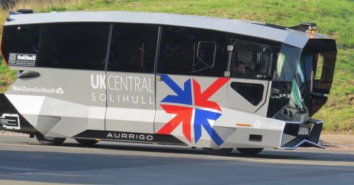 Coventry-made driverless bus starts real world trials in Solihull