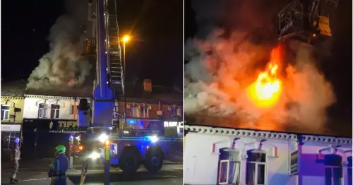 Watch - six evacuated as 30 firefighters tackle massive fire at suspected Pershore Road 'cannabis factory'