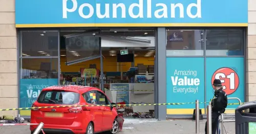 Poundland crash live as car 'smashes into store'