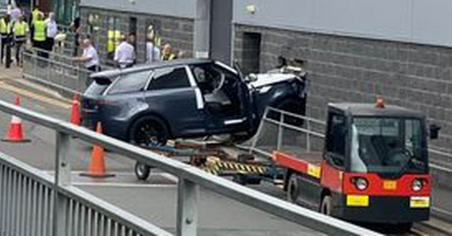 Jaguar Land Rover Crash Sees Driver Rushed To Hospital After Ploughing Into Wall Flipboard