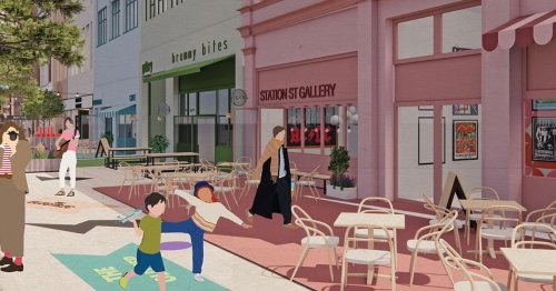Photos showing National Trust's vision for Station Street