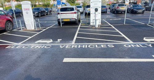 Tesco embarrassment as shopper spots spelling blunder at charging point