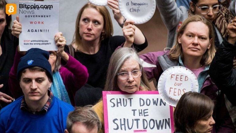 Bitcoin Shoots up as US Government Shuts Down, and Private Sector Employment Falls