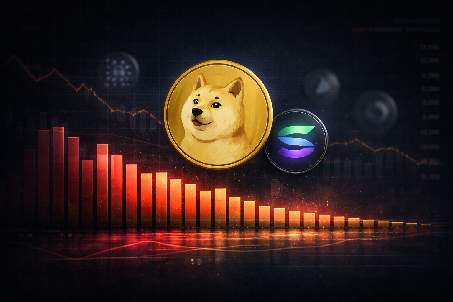 Dogecoin, Solana, & Other Altcoins End 2025 With Half The Weekly Volume Of 2024
