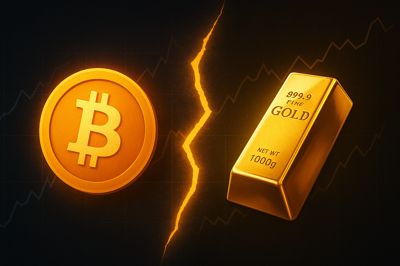Bitcoin Decouples From Gold, But Long-Term Correlation Intact