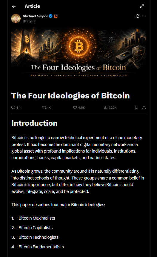 BREAKING – Michael Saylor Tries To Cool Bitcoin’s Internal Rivalries — But Can He?