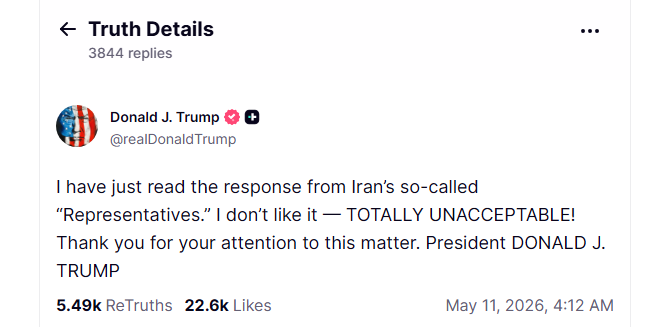 Trump Rejects Iran Peace Proposal — Bitcoin Breaks $82,000