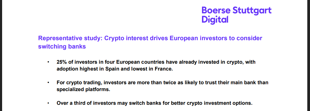 Crypto Access Drives Europeans To Consider Leaving Their Banks: Survey