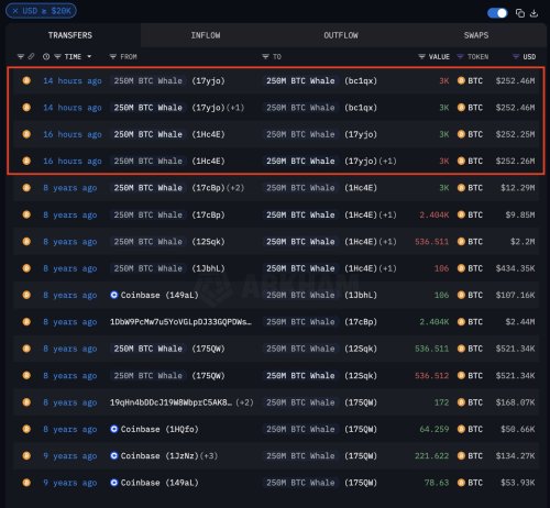 $250-Million Bitcoin Whale Awakens After 8 Years – Massive Move Stirs Market