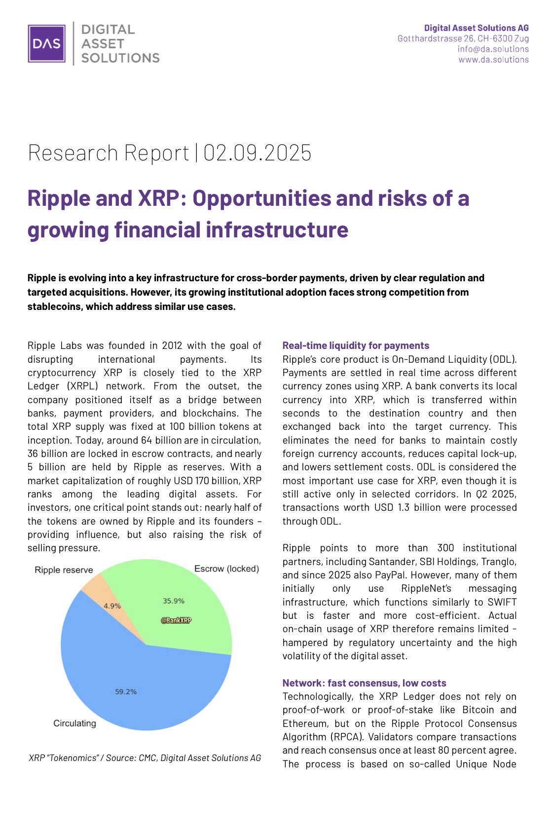 XRP’s Long-Term Path Gains Clarity After Major DAS Research Revelation – Here’s Where It’s Headed