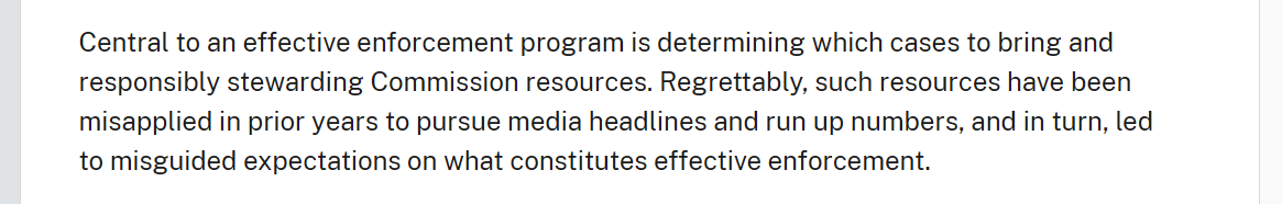 SEC Drops 30% Of Enforcement Actions, Calls Past Crypto Cases A Waste Of Resources